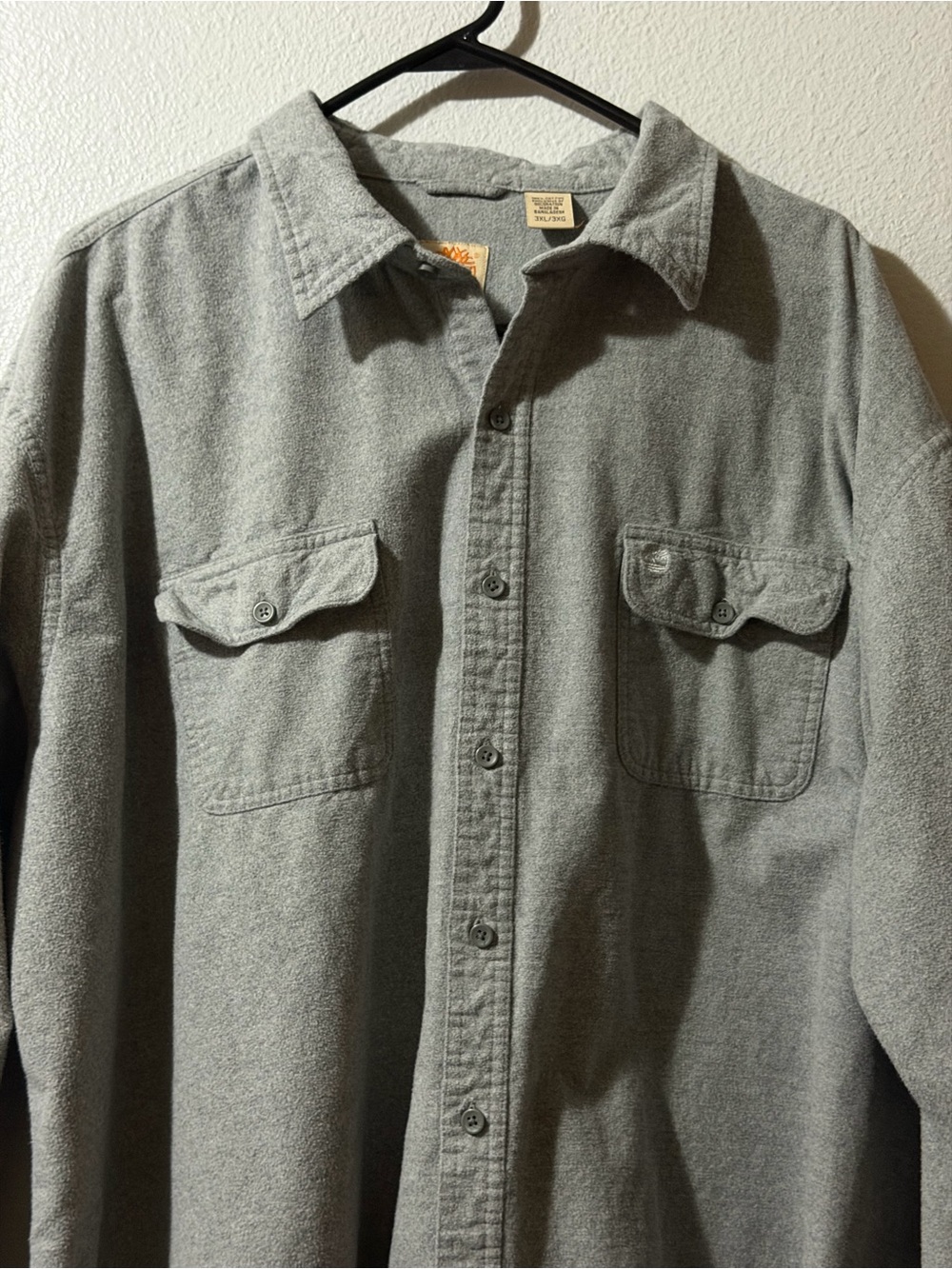 Timberland Classic Gray Thick Flannel Size 3XL - Picture 13 of 13
